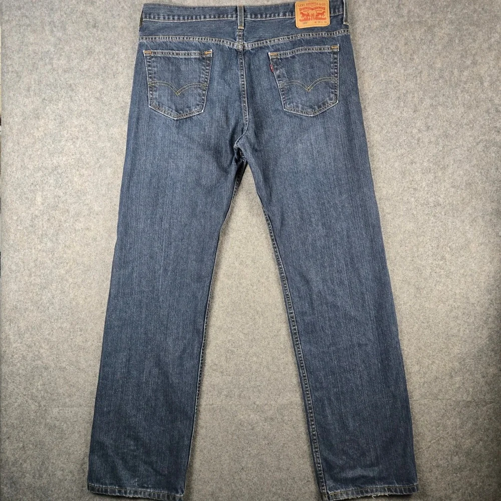 Levis 569 Jeans Mens 36x36 Blue Loose Straight Leg Denim Skater Workwear Utility
